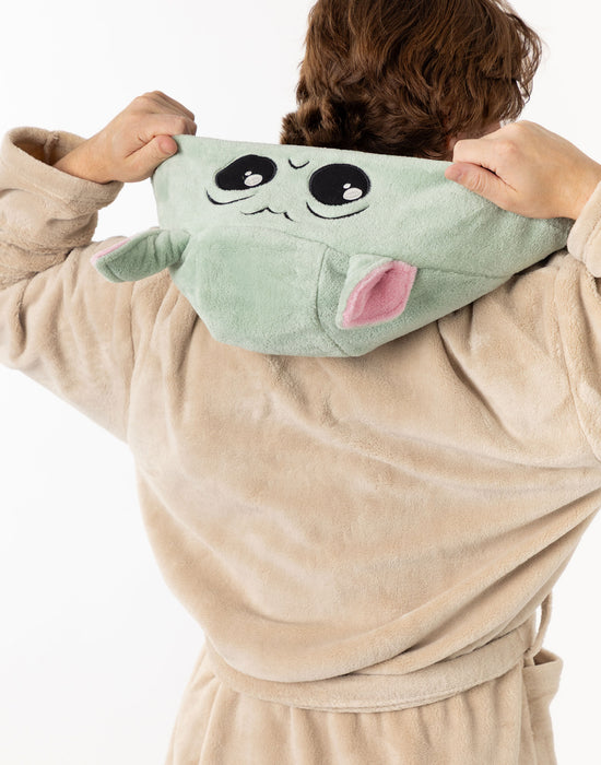 Star Wars Mandalorian Unisex Brown Hooded Bathrobe