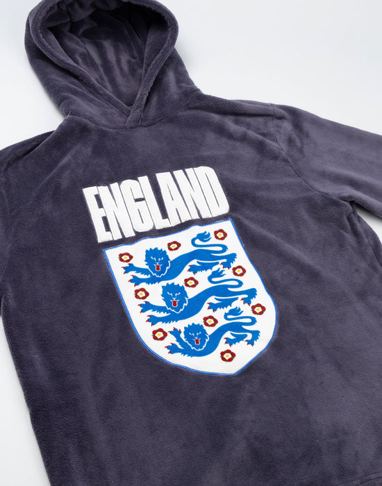 England Logo Mens Navy Long Sleeve Long Leg Pyjama Set