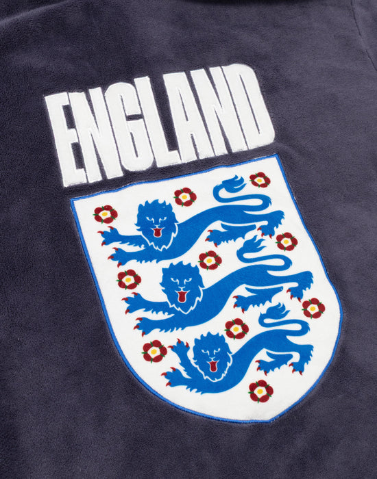 England Logo Mens Navy Long Sleeve Long Leg Pyjama Set