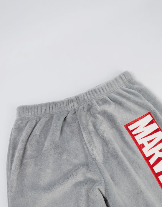 Marvel Avengers Mens Grey Long Sleeve Long Leg Pyjama Set