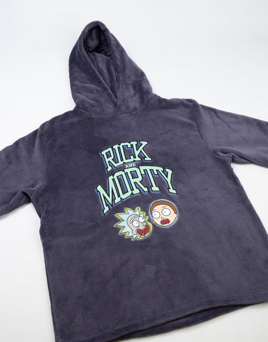 Rick And Morty Character Mens Grey Long Sleeve Long Leg Pyjama Set