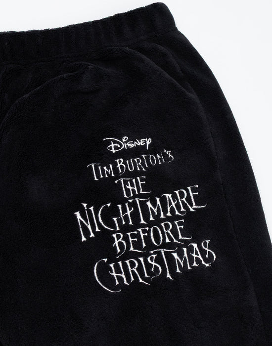 The Nightmare Before Christmas Face Mens Black Long Sleeve Long Leg Pyjama Set