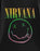 Nirvana Rainbow Unisex Black Short Sleeved T-Shirt