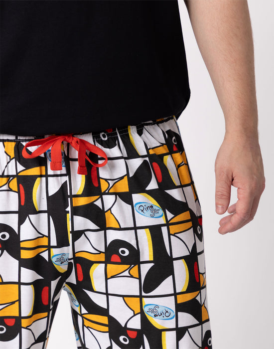 Pingu Character Mens Multicoloured Lounge Pants