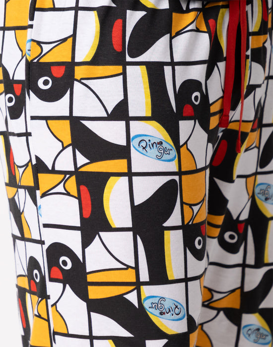 Pingu Character Mens Multicoloured Lounge Pants