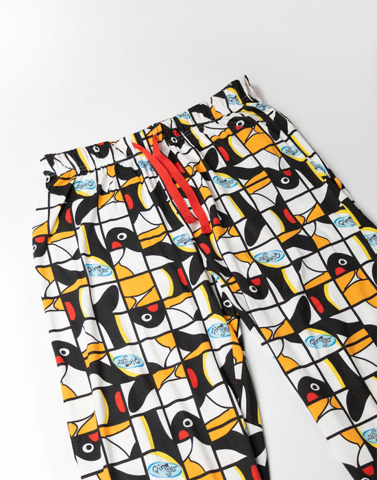 Pingu Character Mens Multicoloured Lounge Pants