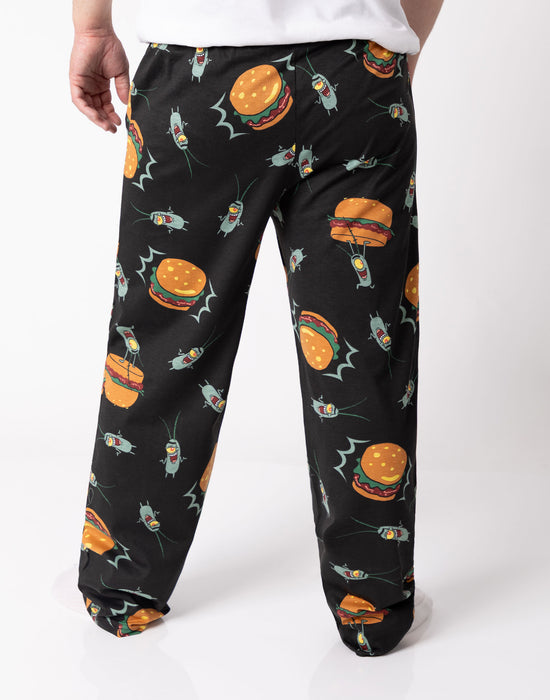 SpongeBob SquarePants Plankton Mens Multicoloured Lounge Pants