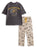Yellowstone Character Mens Grey Short Sleeve Long Leg Pyjama Set
