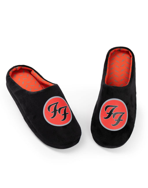 Foo Fighters Logo Mens Black Mule Slippers