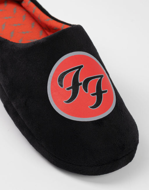 Foo Fighters Logo Mens Black Mule Slippers