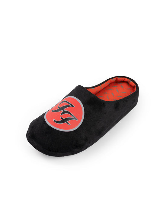 Foo Fighters Logo Mens Black Mule Slippers