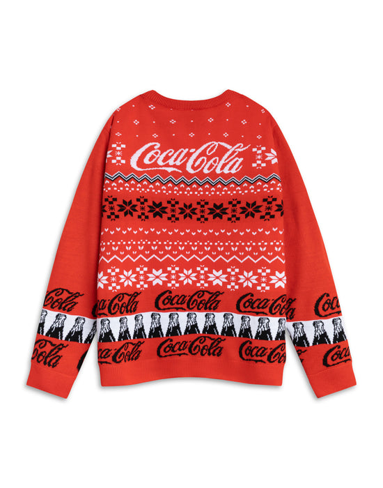Coca Cola Logo Mens Red Christmas Jumper