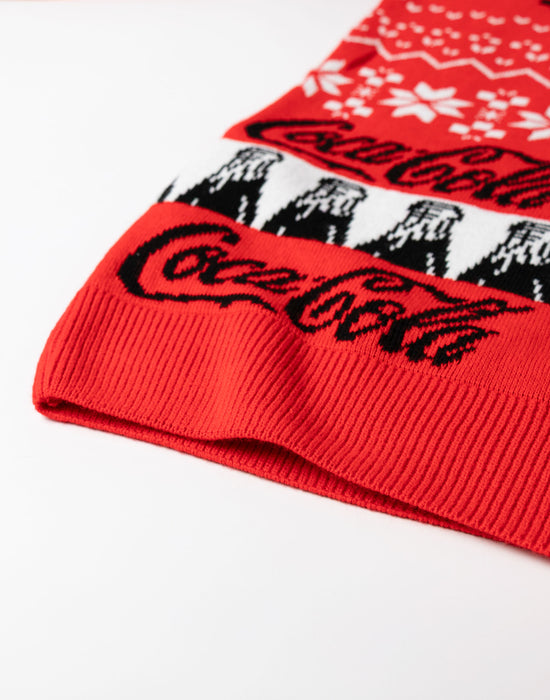 Coca Cola Logo Mens Red Christmas Jumper