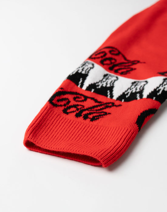 Coca Cola Logo Mens Red Christmas Jumper
