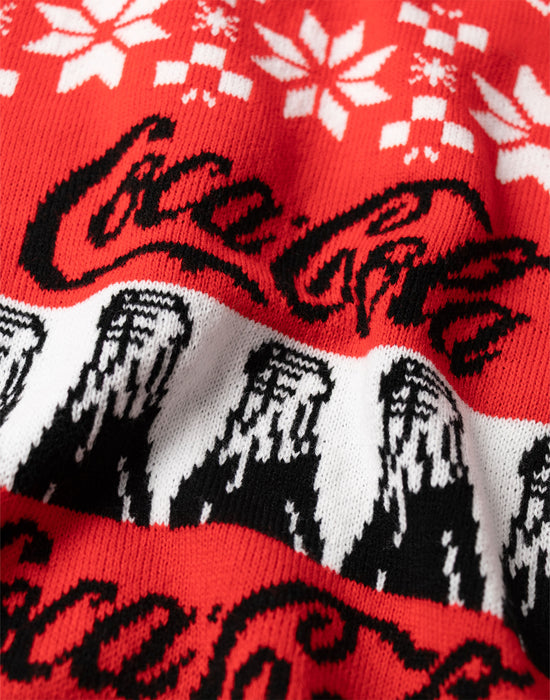 Coca Cola Logo Mens Red Christmas Jumper