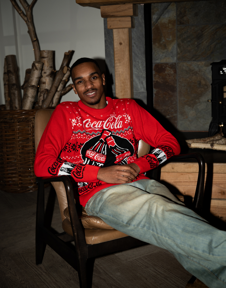 Coca Cola Logo Mens Red Christmas Jumper