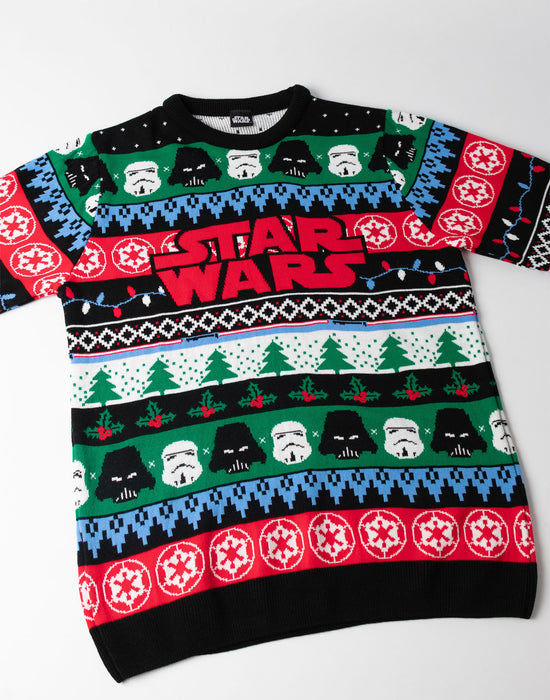 Star Wars Logo Mens Multicoloured Christmas Jumper