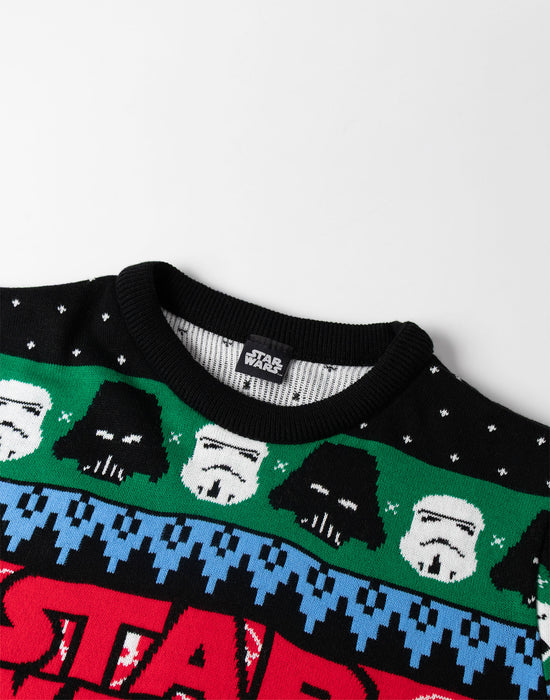 Star Wars Logo Mens Multicoloured Christmas Jumper
