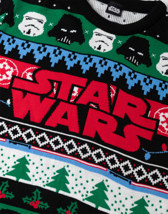 Star Wars Logo Mens Multicoloured Christmas Jumper