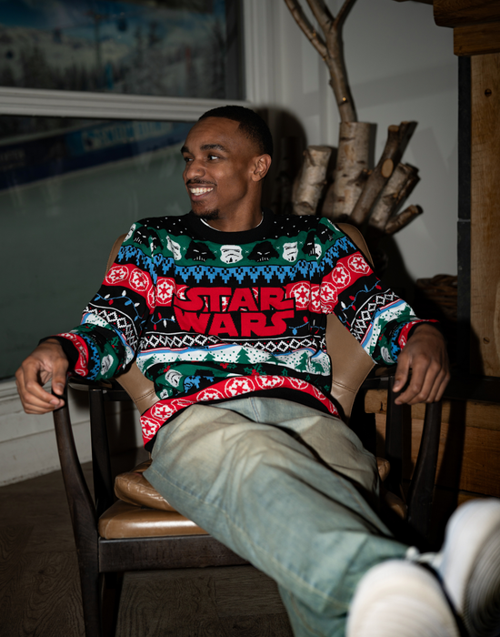 Star Wars Logo Mens Multicoloured Christmas Jumper