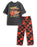 Disney Cars Mens Multicoloured Short Sleeve Long Leg Pyjama Set