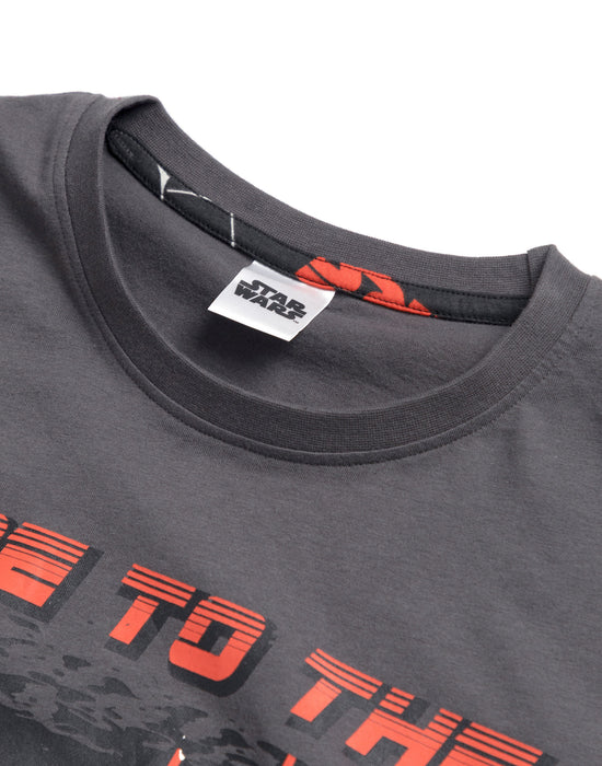 Star Wars Darth Vader Mens Black Short Sleeve Long Leg Pyjama Set