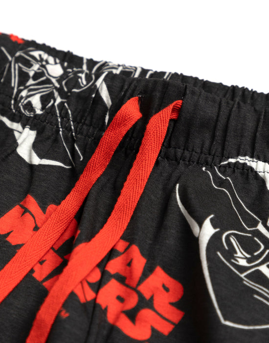 Star Wars Darth Vader Mens Black Short Sleeve Long Leg Pyjama Set