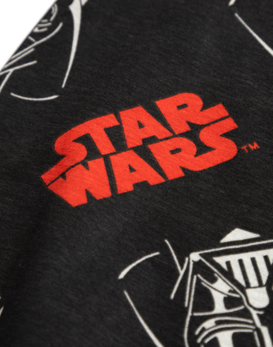 Star Wars Darth Vader Mens Black Short Sleeve Long Leg Pyjama Set