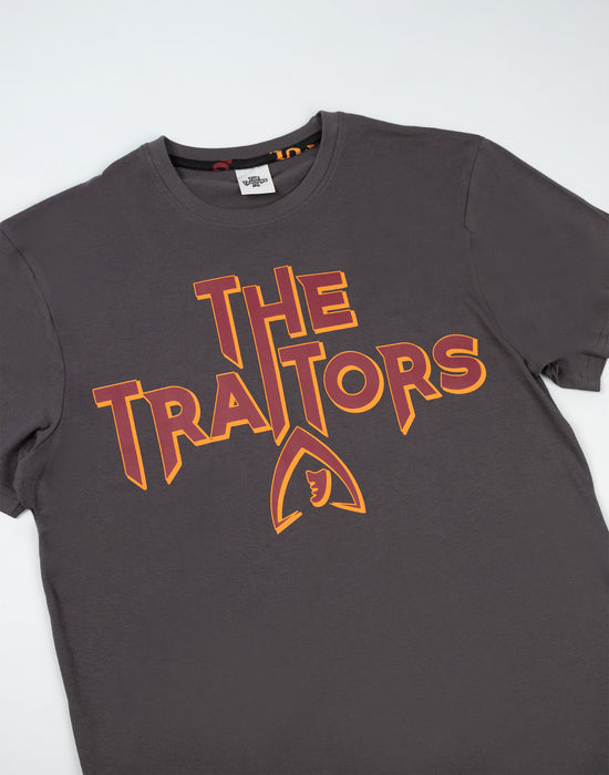 The Traitors Logo Mens Black Short Sleeve Long Leg Pyjama Set