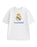 Real Madrid Logo Mens White Short Sleeve Long Leg Pyjama Set