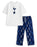 Tottenham Hotspur Logo Mens White Short Sleeve Long Leg Pyjama Set