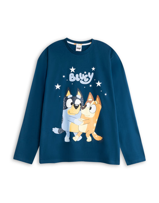 Bluey Family Mens Multicoloured Long Sleeve Long Leg Pyjama Set