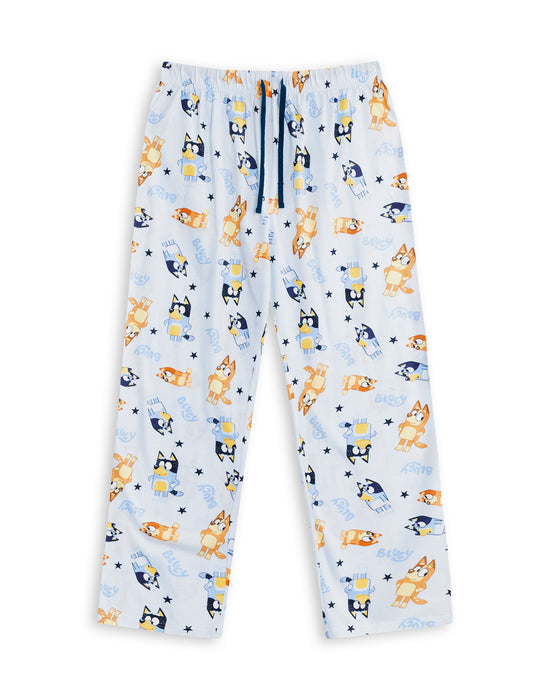 Bluey Family Mens Multicoloured Long Sleeve Long Leg Pyjama Set