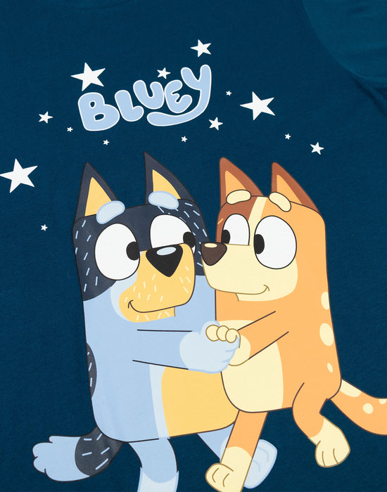 Bluey Family Mens Multicoloured Long Sleeve Long Leg Pyjama Set