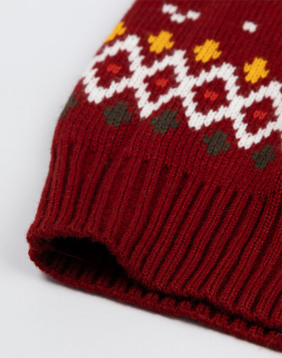 Wallace And Gromit Feathers Unisex Red Christmas Jumper