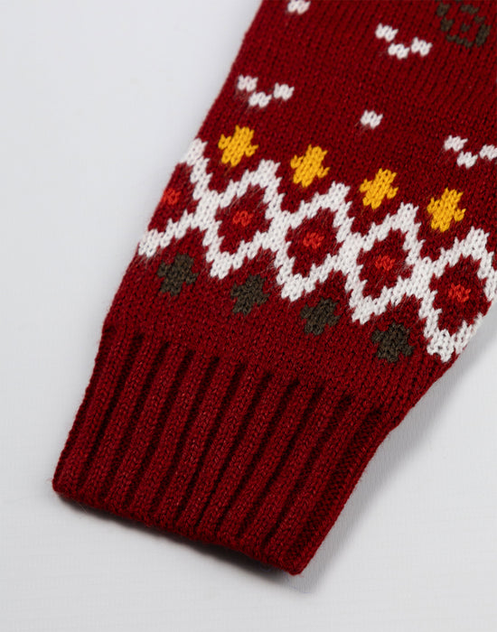 Wallace And Gromit Feathers Unisex Red Christmas Jumper