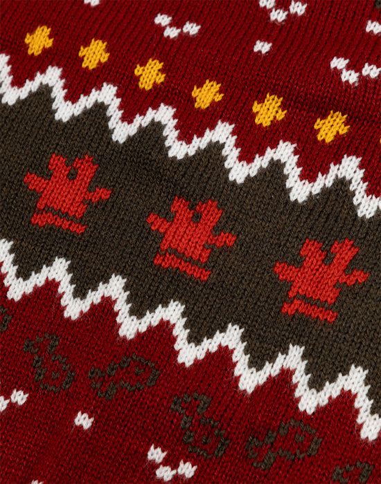Wallace And Gromit Feathers Unisex Red Christmas Jumper