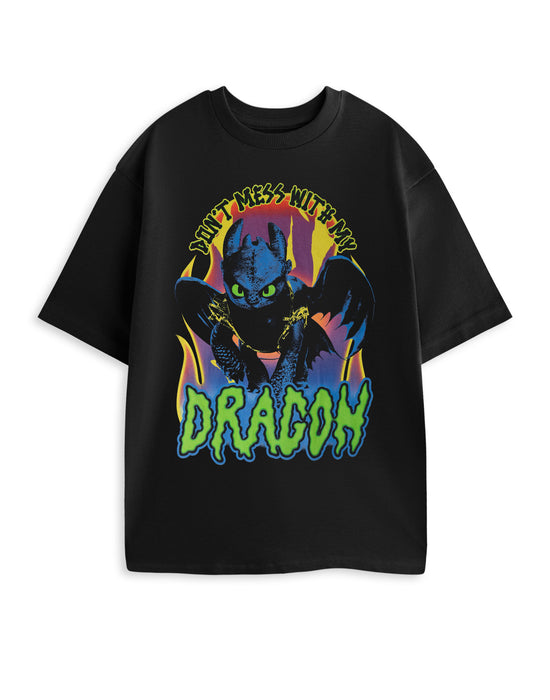 How to Train Your Dragon Don't mess with my Dragon Unisex Black Short Sleeved T-Shirt