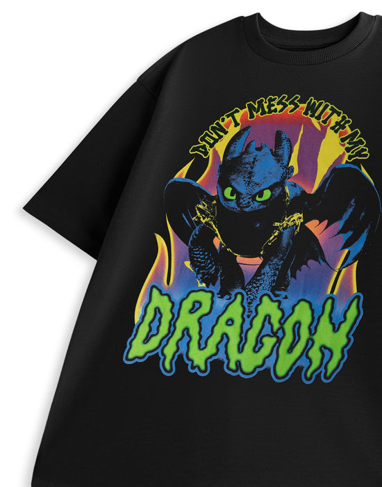 How to Train Your Dragon Don't mess with my Dragon Unisex Black Short Sleeved T-Shirt