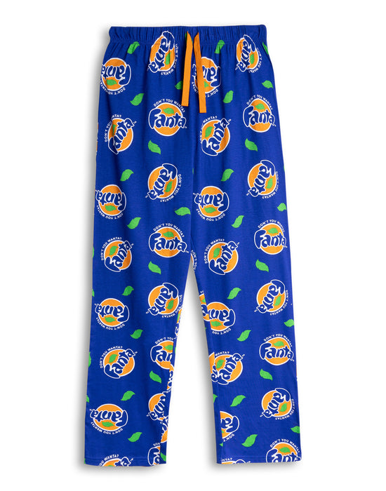 Fanta Logo Mens Blue Lounge Pants