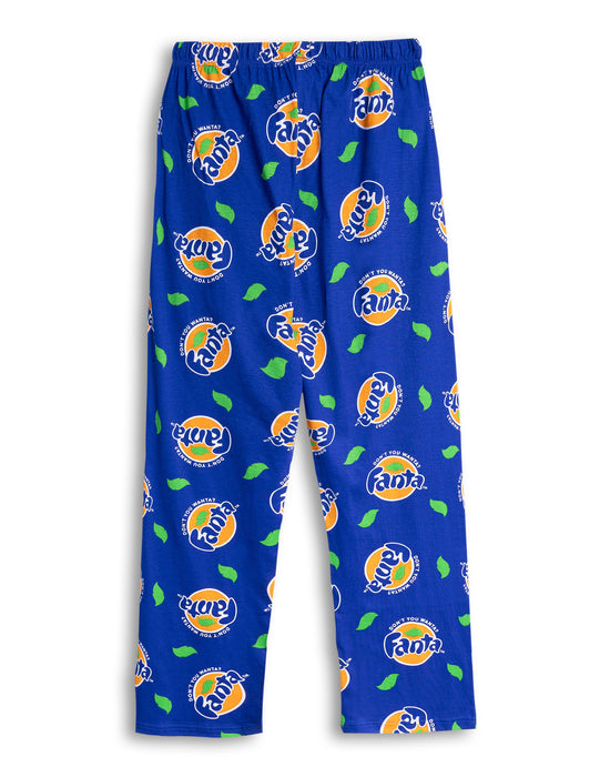 Fanta Logo Mens Blue Lounge Pants