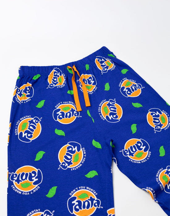 Fanta Logo Mens Blue Lounge Pants