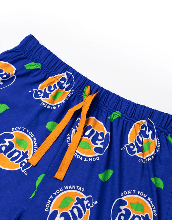 Fanta Logo Mens Blue Lounge Pants