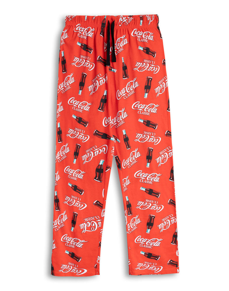 Coca Cola Logo Mens Red Lounge Pants