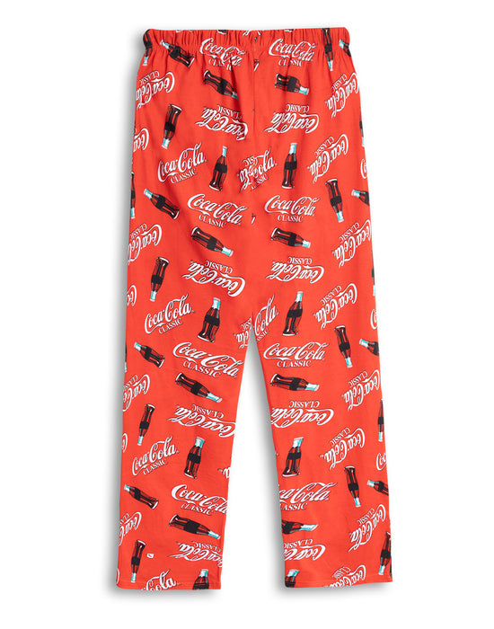 Coca Cola Logo Mens Red Lounge Pants