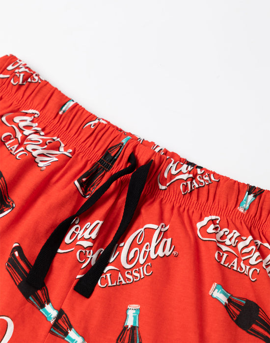 Coca Cola Logo Mens Red Lounge Pants