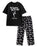 My Chemical Romance Logo Mens Black Short Sleeve Long Leg Pyjama Set