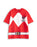 Power Rangers Red Character Mens Red Short Sleeve Long Leg Pyjama Set