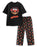 Disney Muppets Mens Black Short Sleeve Long Leg Pyjama Set