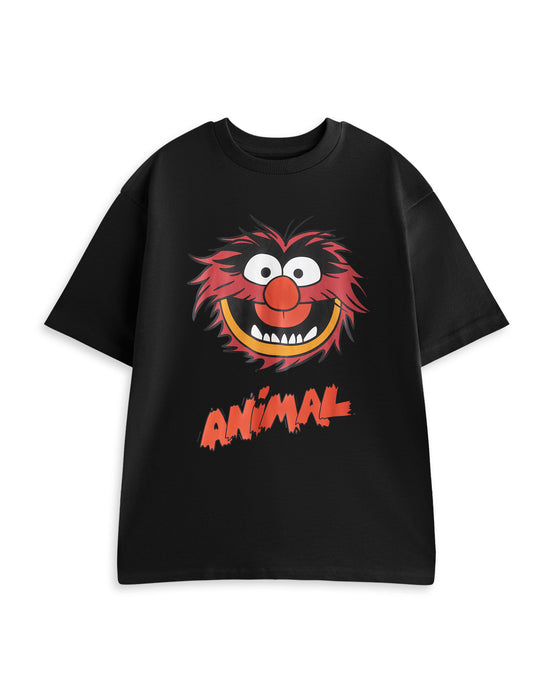 Disney Muppets Mens Black Short Sleeve Long Leg Pyjama Set